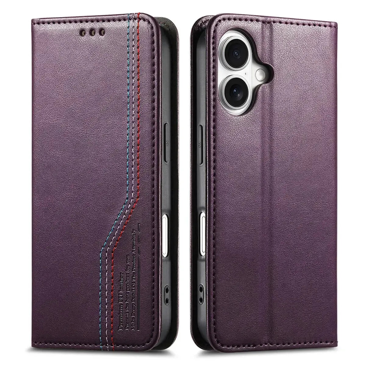 Buy Leather Flip Wallet Case for iPhone 17, Business Standard All-Round Protection, Mobile Phone Case with Stand Function and Magnetic Closure- ABEL at Caseles-iPhone 17 Pro Max, Black