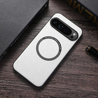 Buy Caseles Magnetic Litchi Leather Shockproof Case for Google Pixel – ADAM at Caseles-Google Pixel 9 Pro XL, Black