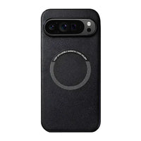 Buy Caseles Magnetic Litchi Leather Shockproof Case for Google Pixel – ADAM at Caseles-Google Pixel 9 Pro XL, Black