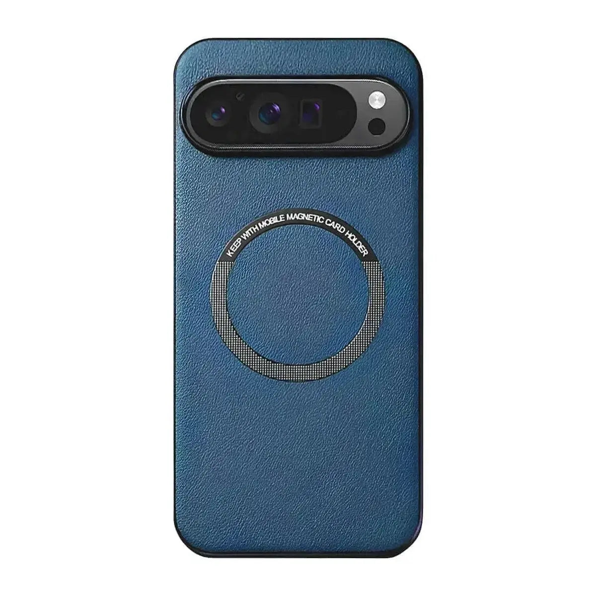 Buy Caseles Magnetic Litchi Leather Shockproof Case for Google Pixel – ADAM at Caseles-Google Pixel 9 Pro XL, Blue