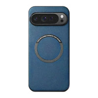 Buy Caseles Magnetic Litchi Leather Shockproof Case for Google Pixel – ADAM at Caseles-Google Pixel 9 Pro XL, Blue