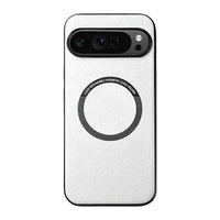 Buy Caseles Magnetic Litchi Leather Shockproof Case for Google Pixel – ADAM at Caseles-Google Pixel 9 Pro XL, White