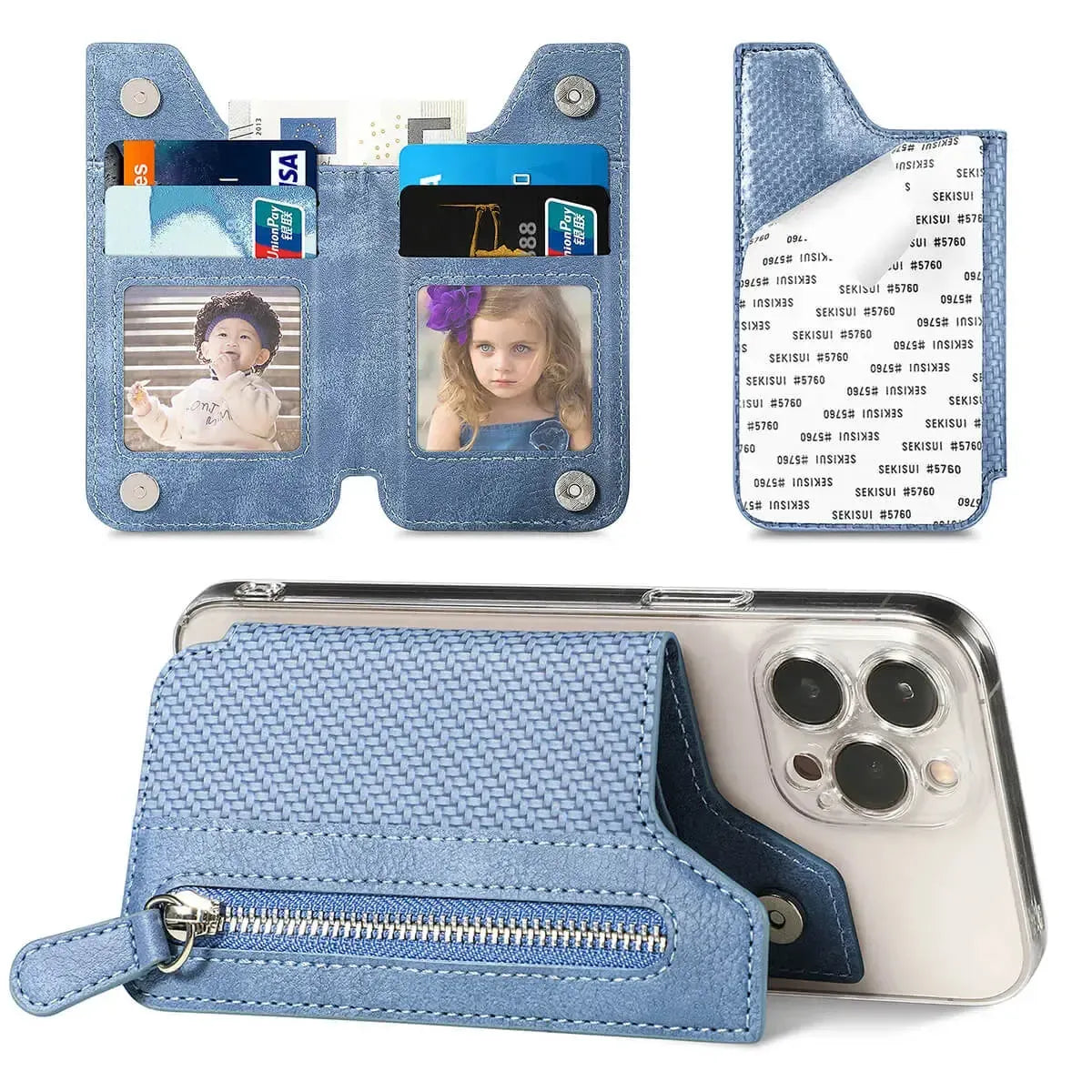ADHESIVE PHONE WALLET CARD HOLDER