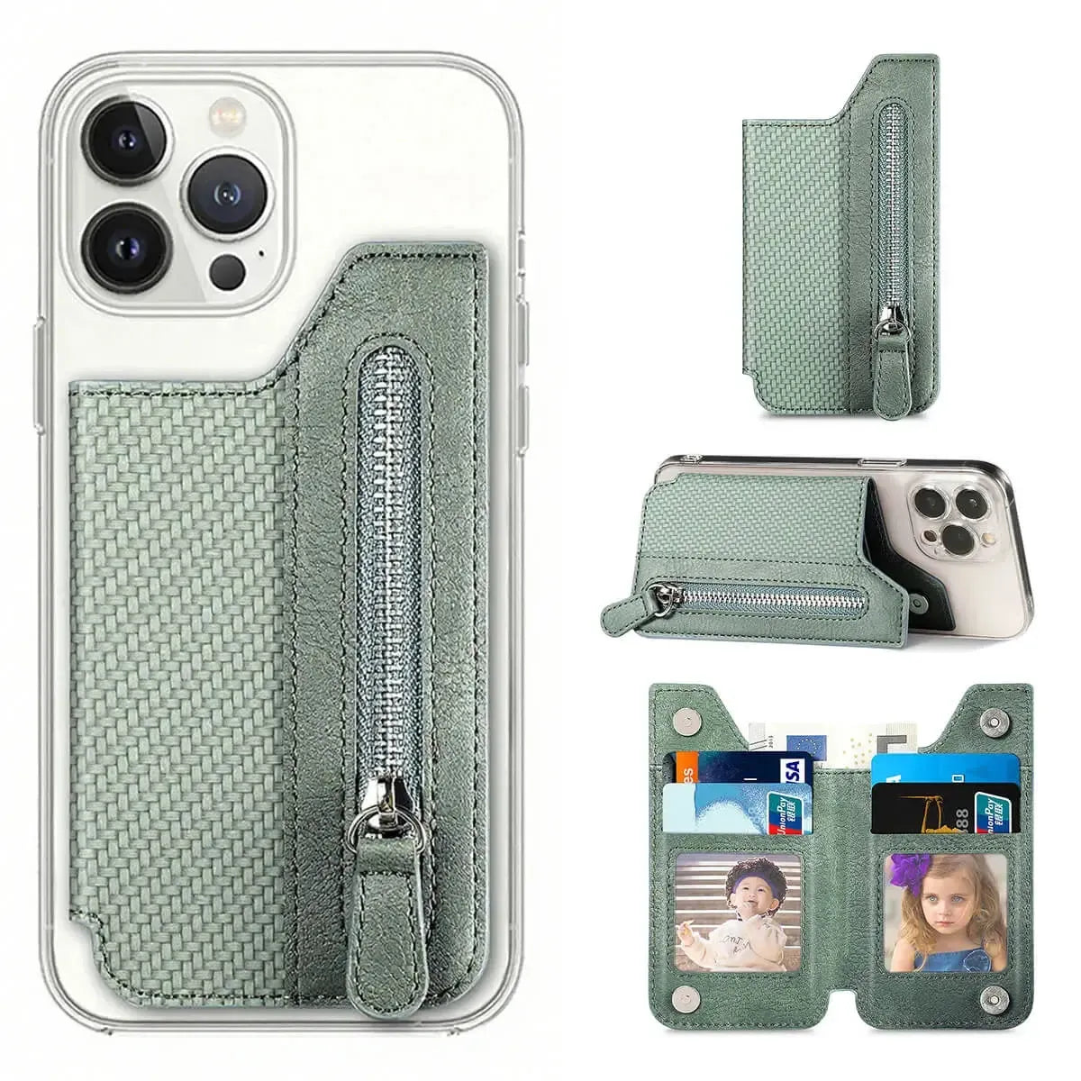 ADHESIVE PHONE WALLET CARD HOLDER
