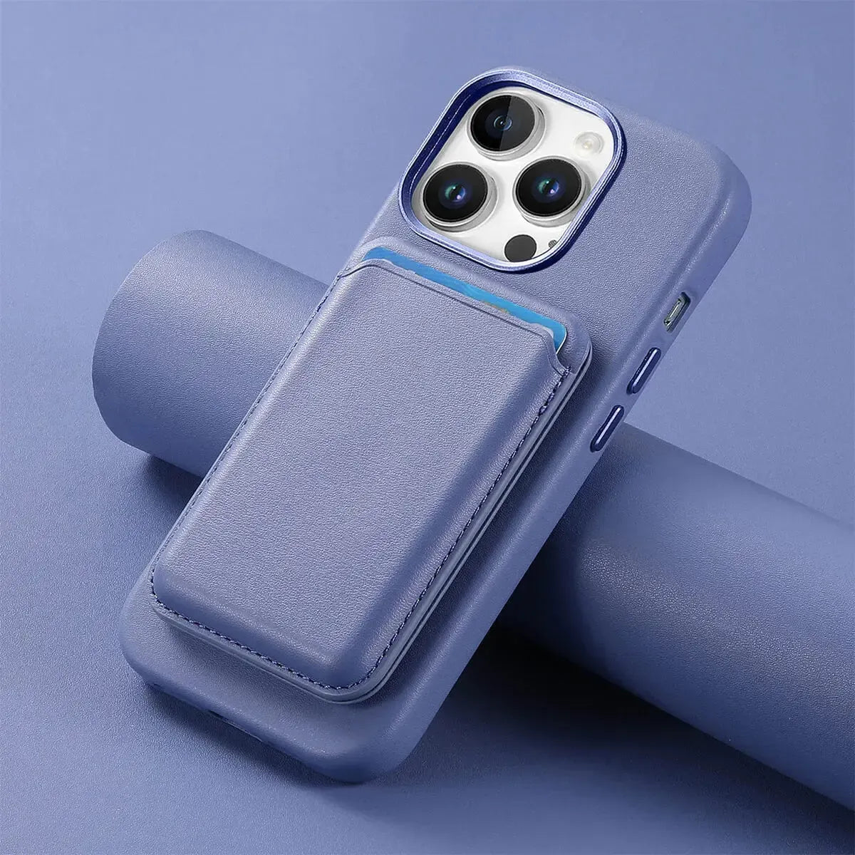 Caseles Full-Grain Leather iPhone Case with Card Holder, MagSafe Ready, Metal Buttons & Camera Bump Frame,Adrian at Caseles-iPhone 16 Pro Max, Andrew-Teal