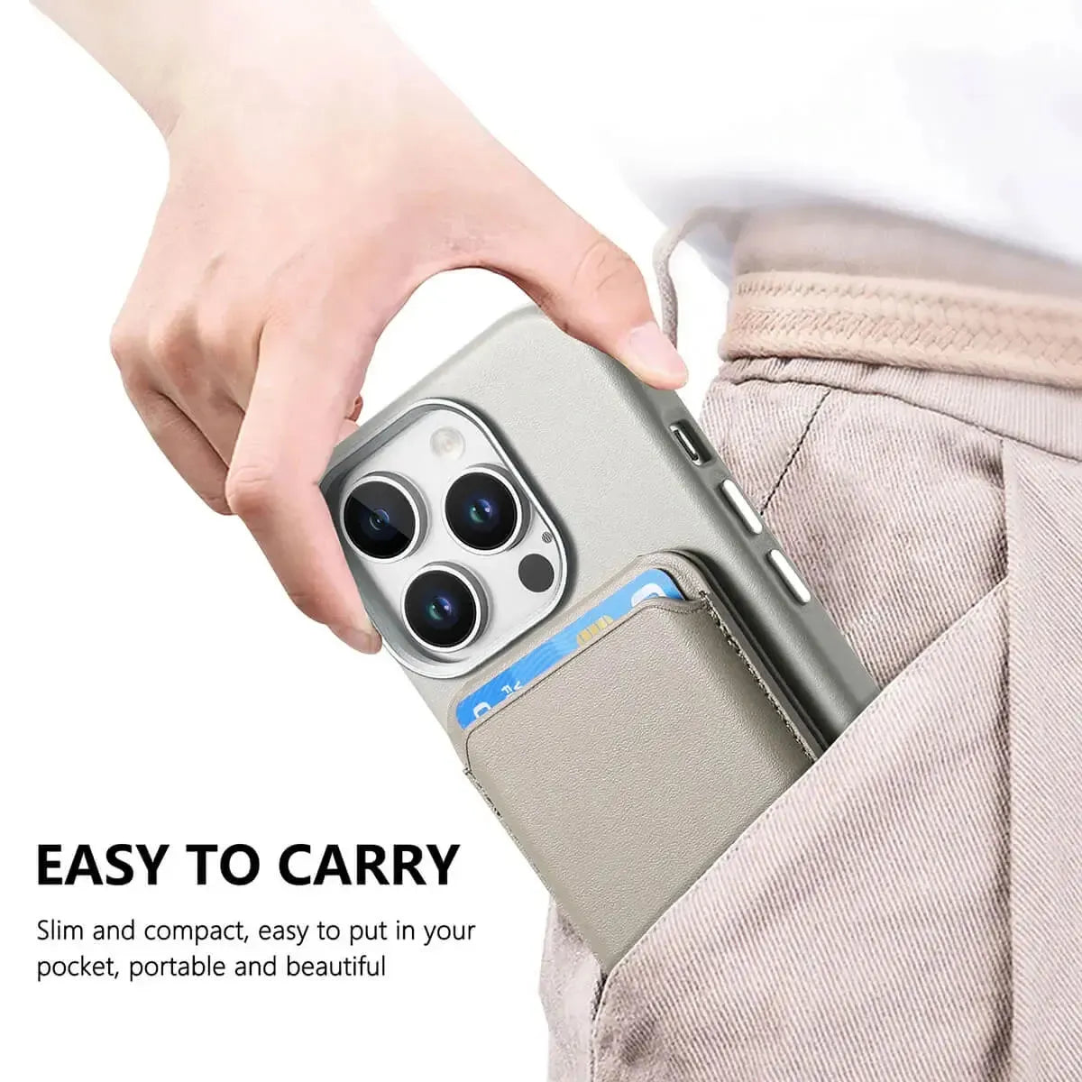 Caseles Full-Grain Leather iPhone Case with Card Holder, MagSafe Ready, Metal Buttons & Camera Bump Frame,Adrian at Caseles-iPhone 16 Pro Max, Andrew-Teal