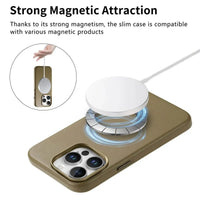 Caseles Full-Grain Leather iPhone Case with Card Holder, MagSafe Ready, Metal Buttons & Camera Bump Frame,Adrian at Caseles-iPhone 16 Pro Max, Andrew-Teal