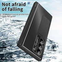 Buy Military-Grade Aluminum Alloy Case with Integrated S Pen & Holder, Hinge Protection & Kickstan - AERO at Caseles-Samsung Galaxy Z Fold 8 Ultra, DarkGold