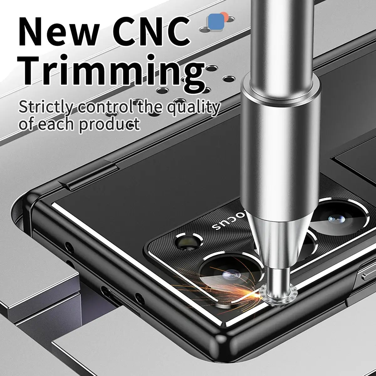 Buy Military-Grade Aluminum Alloy Case with Integrated S Pen & Holder, Hinge Protection & Kickstan - AERO at Caseles-Samsung Galaxy Z Fold 8 Ultra, DarkGold