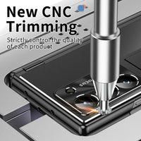Buy Military-Grade Aluminum Alloy Case with Integrated S Pen & Holder, Hinge Protection & Kickstan - AERO at Caseles-Samsung Galaxy Z Fold 8 Ultra, DarkGold