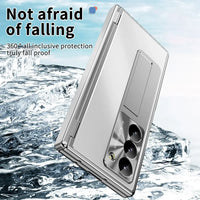 Buy Military-Grade Aluminum Alloy Case with Integrated S Pen & Holder, Hinge Protection & Kickstan - AERO at Caseles-Samsung Galaxy Z Fold 8 Ultra, DarkGold