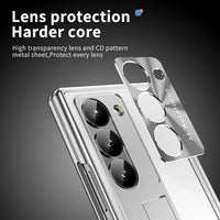 Buy Military-Grade Aluminum Alloy Case with Integrated S Pen & Holder, Hinge Protection & Kickstan - AERO at Caseles-Samsung Galaxy Z Fold 8 Ultra, DarkGold