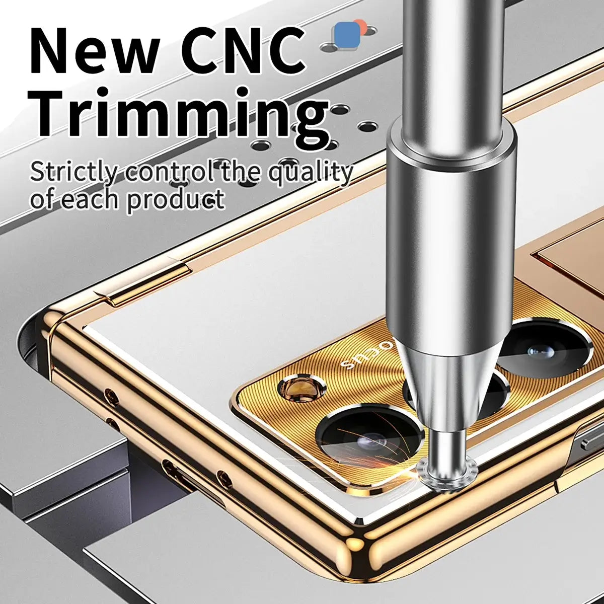 Buy Military-Grade Aluminum Alloy Case with Integrated S Pen & Holder, Hinge Protection & Kickstan - AERO at Caseles-Samsung Galaxy Z Fold 8 Ultra, DarkGold