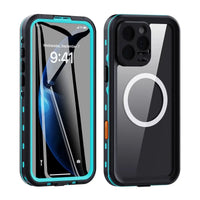 Buy IP68 Waterproof Phone Case, Support Magsafe, Built in Screen Protector, Full Body Heavy Duty Shockproof,Aiden at Caseles-iPhone 17 Pro Max, Black