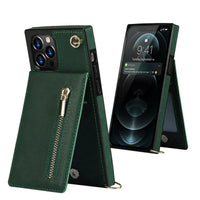 Buy Crossbody Wallet Phone Case, 5 Card Slots, Premium Leather, Kickstand Shockproof Case, Alina at Caseles-iPhone 16 Pro Max, Alina-Black