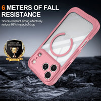 Buy Full-Body Rugged Shield for iPhone Series: 360° Magnetic Case with Built-in 9H+ Screen Protector - AQUA at Caseles-iPhone 18 Pro Max, Black