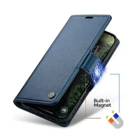 Buy Premium PU Leather Multi-Function Flip iPhone Case with Card Slots, Wallet Pocket, Kickstand, and Full-Body Protection, ARIA at Caseles-iPhone 17 Pro Max, Aria-Green