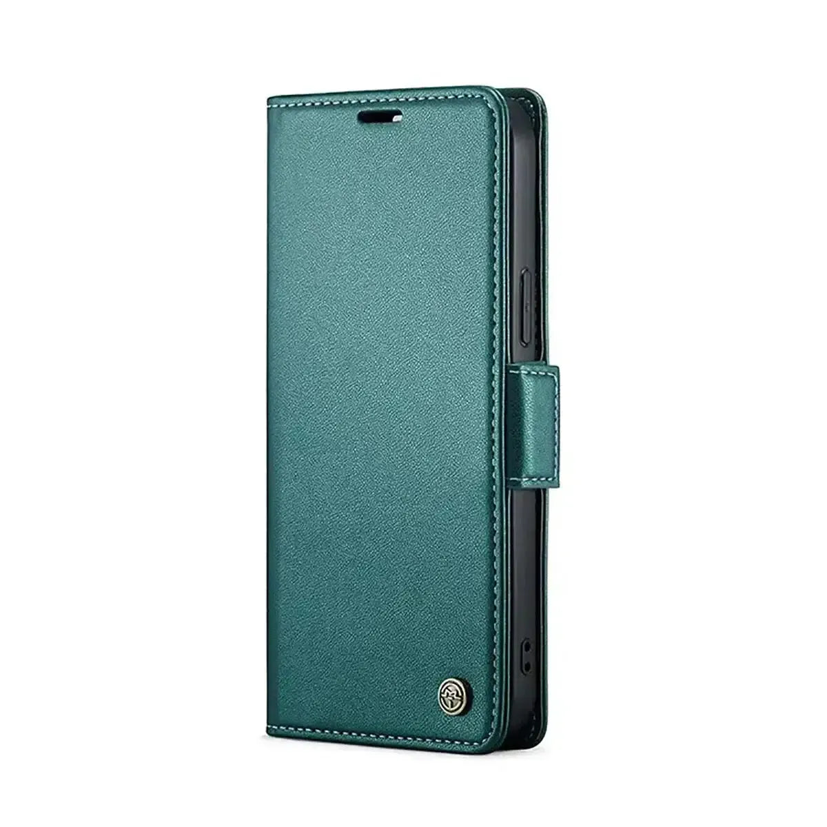Buy Premium PU Leather Multi-Function Flip iPhone Case with Card Slots, Wallet Pocket, Kickstand, and Full-Body Protection, ARIA at Caseles-iPhone 17 Pro Max, Aria-Green