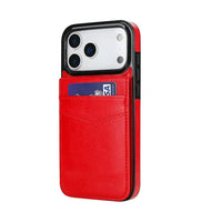 Buy Classic 5-6 Card Slots Wallet Phone Case, Premium Leather, Credit Card Holder, Flip, Kickstand Shockproof Case,Asher at Caseles-iPhone 17 Pro Max, Asher-Brown