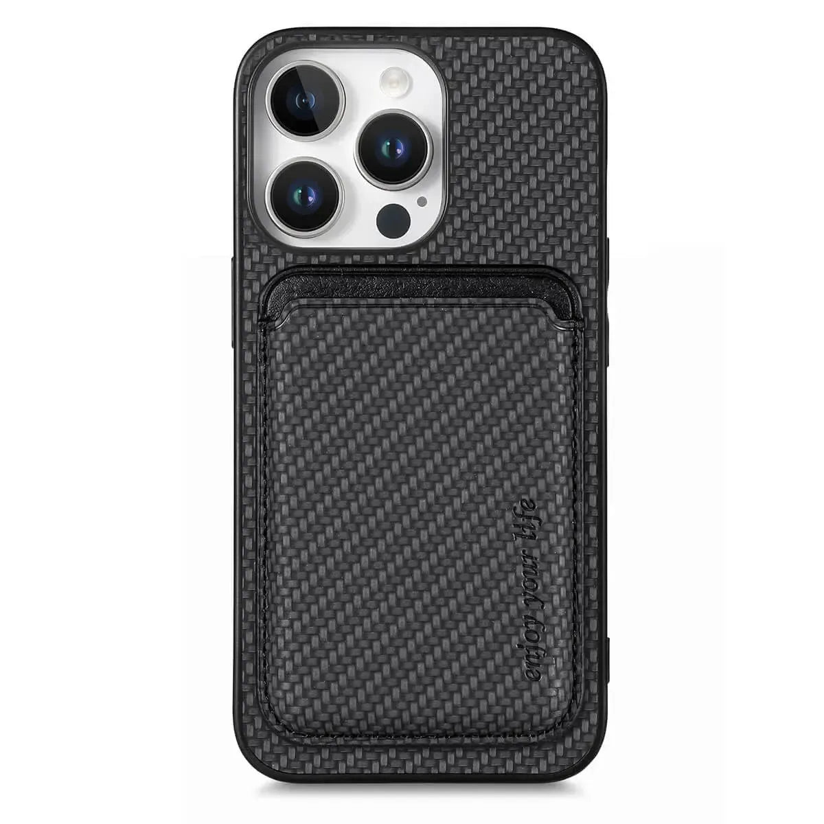 Buy Luxury Leather iPhone Wallet Case with Magnetic Closure & Card Slot - Ashton at Caseles-iPhone 16 Pro Max, Black