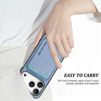 Buy Luxury Leather iPhone Wallet Case with Magnetic Closure & Card Slot - Ashton at Caseles-iPhone 17 Pro Max, Black