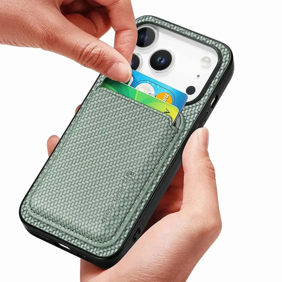 Buy Luxury Leather iPhone Wallet Case with Magnetic Closure & Card Slot - Ashton at Caseles-iPhone 17 Pro Max, Black