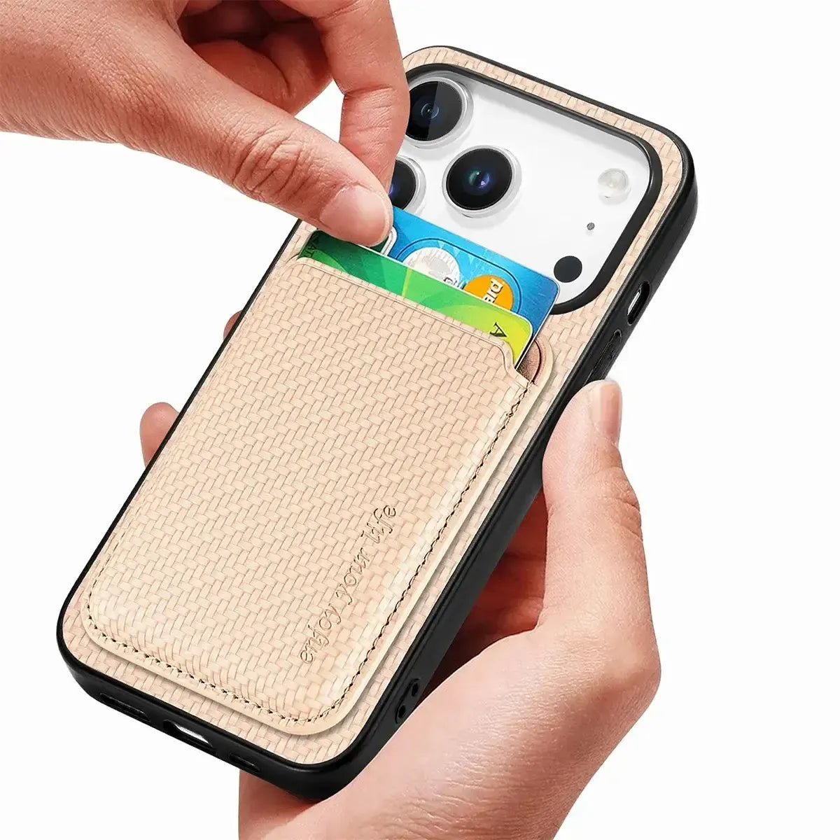 Buy Luxury Leather iPhone Wallet Case with Magnetic Closure & Card Slot - Ashton at Caseles-iPhone 17 Pro Max, Black