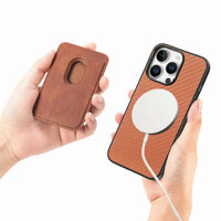 Buy Luxury Leather iPhone Wallet Case with Magnetic Closure & Card Slot - Ashton at Caseles-iPhone 16 Pro Max, Black