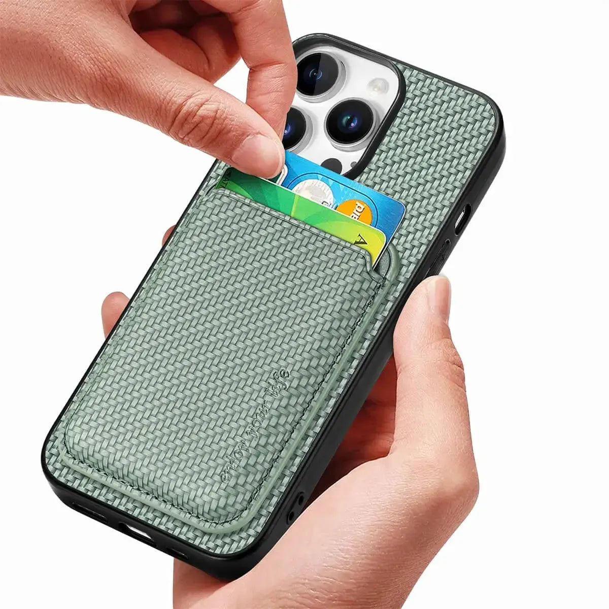 Buy Luxury Leather iPhone Wallet Case with Magnetic Closure & Card Slot - Ashton at Caseles-iPhone 16 Pro Max, Black