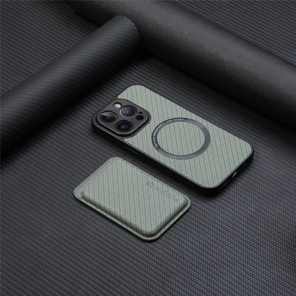 Buy Luxury Leather iPhone Wallet Case with Magnetic Closure & Card Slot - Ashton at Caseles-iPhone 16 Pro Max, Black