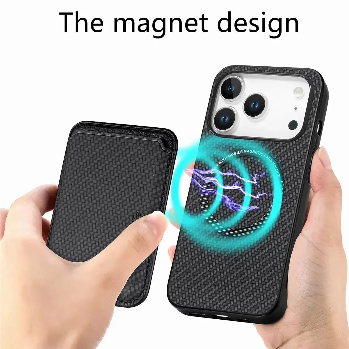 Buy Luxury Leather iPhone Wallet Case with Magnetic Closure & Card Slot - Ashton at Caseles-iPhone 17 Pro Max, Black