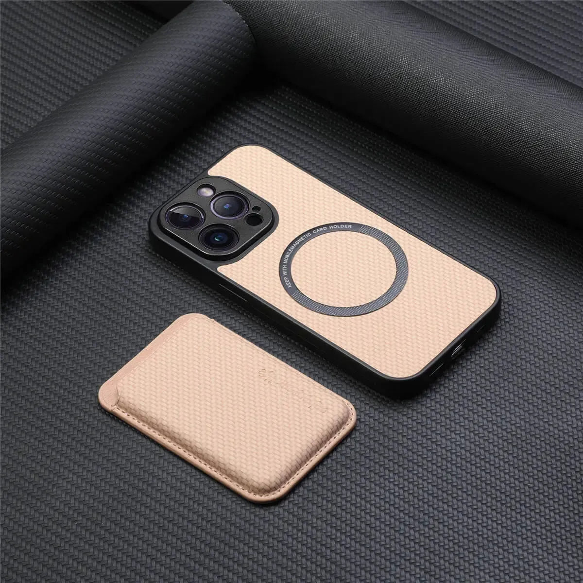 Buy Luxury Leather iPhone Wallet Case with Magnetic Closure & Card Slot - Ashton at Caseles-iPhone 16 Pro Max, Black