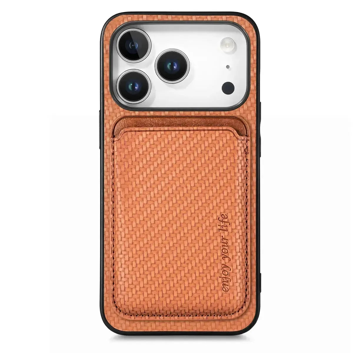Buy Luxury Leather iPhone Wallet Case with Magnetic Closure & Card Slot - Ashton at Caseles-iPhone 17 Pro Max, Bronze