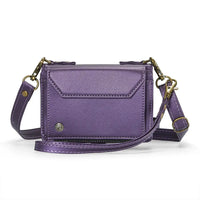 Buy Multifunctional Leather Crossbody Wallet Case with RFID Blocking & Wireless Charging for iPhone Duo - Aurelia at Caseles-iPhone Duo, Aurora-Purple