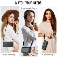 Buy Zipper Wallet Phone Case, RFID Blocking, Leather, Card Slots, for iPhone, Aurora at Caseles-iPhone 17 Pro Max, Aurora-Purple