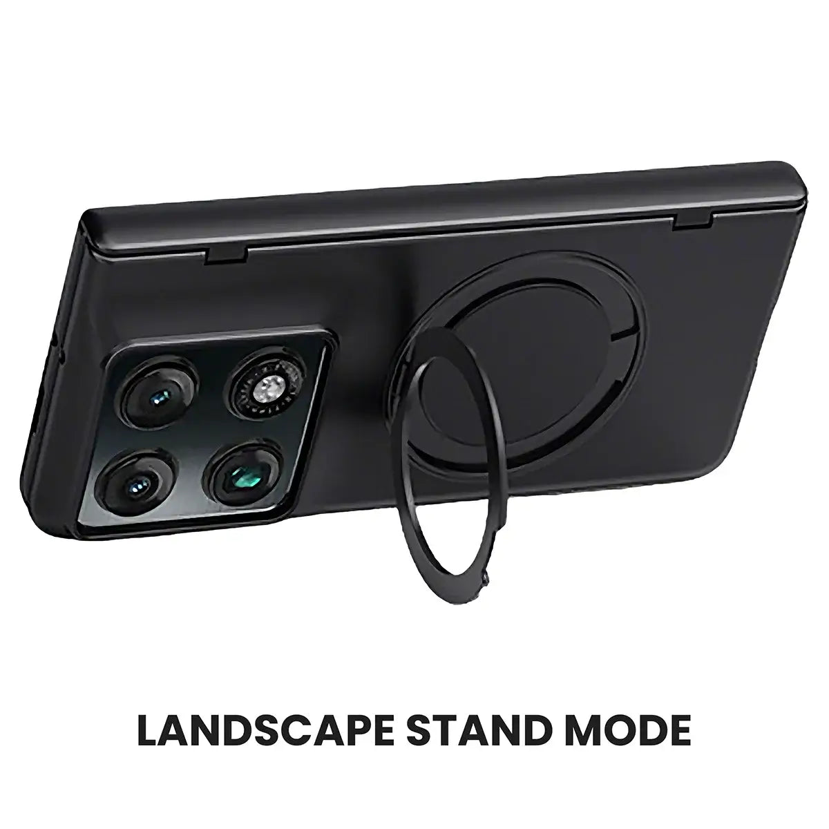 Buy Full-Body Matte Armor for Moto Razr Fold: 360° Rotating Stand, Hinge Shield & MagSafe - AXIS at Caseles-Motorola Razr Fold, HD Clear-Black