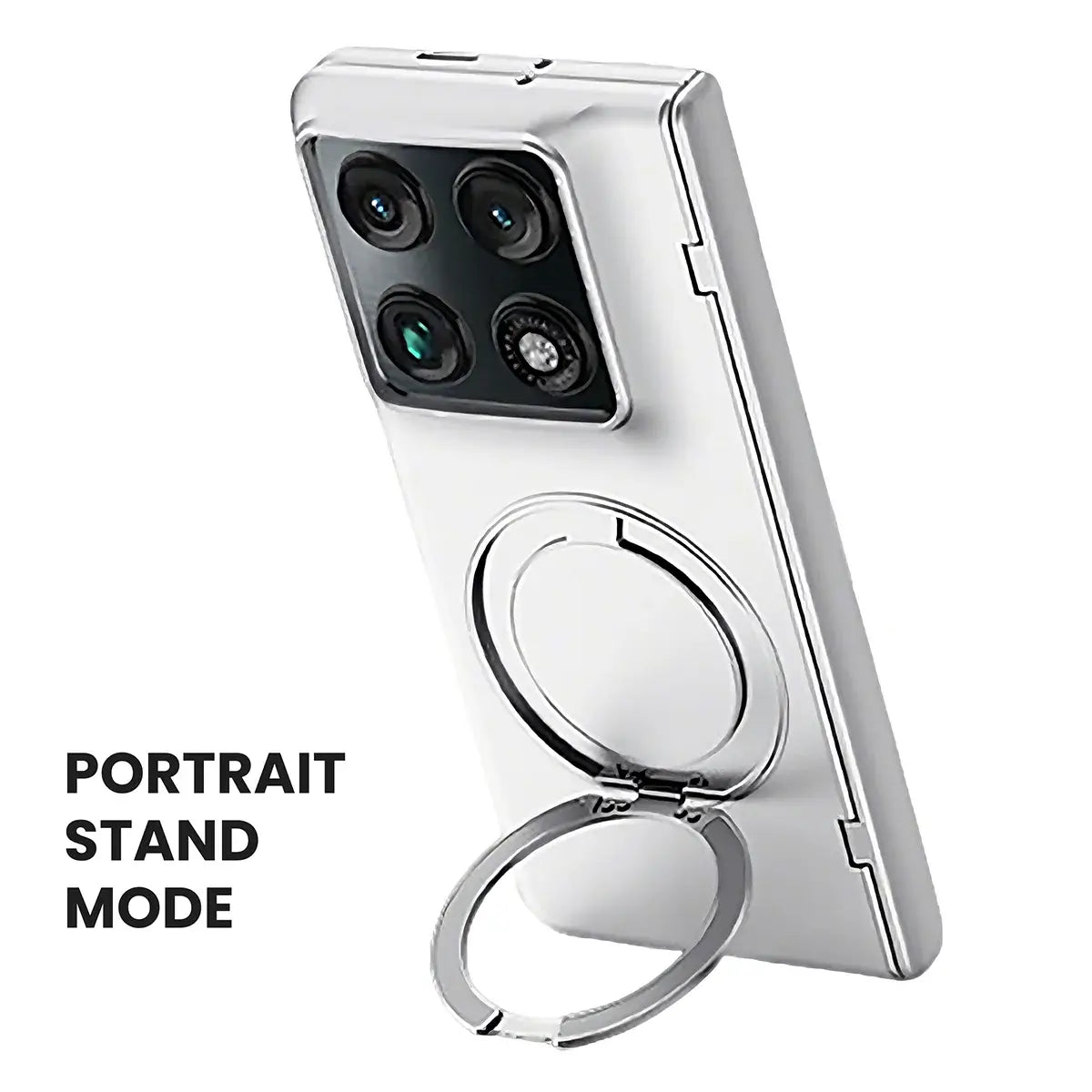 Buy Full-Body Matte Armor for Moto Razr Fold: 360° Rotating Stand, Hinge Shield & MagSafe - AXIS at Caseles-Motorola Razr Fold, HD Clear-Black