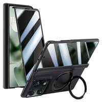 Buy Full-Body Matte Armor for Moto Razr Fold: 360° Rotating Stand, Hinge Shield & MagSafe - AXIS at Caseles-Motorola Razr Fold, Privacy-Black