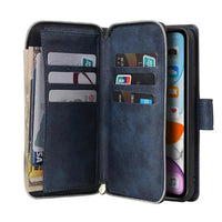 Buy Classic Wallet Phone Case, 9 Card Slots, Premium Leather, Credit Card Holder, Shockproof Case , BALDER at Caseles-iPhone 17 Pro Max, Balder-Black
