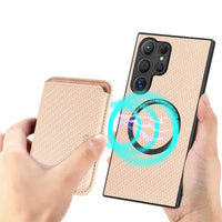 Buy Luxury Leather Galaxy Wallet Case with Magnetic Closure & Card Slot - Jaxson at Caseles-Samsung Galaxy A56 5G, Blue