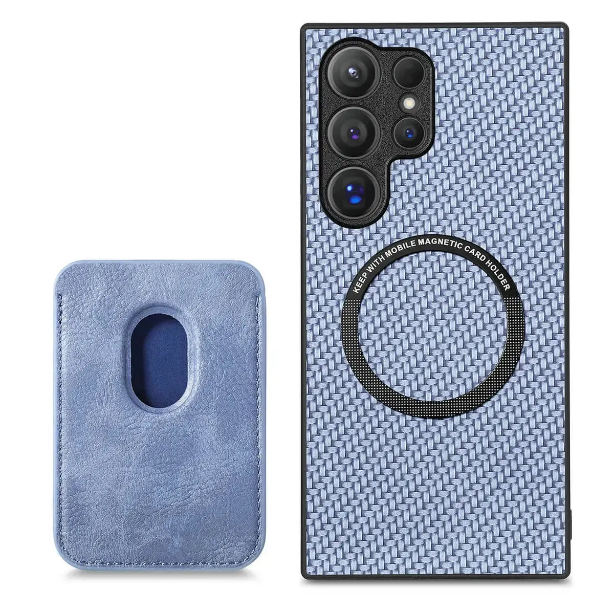 Buy Luxury Leather Galaxy Wallet Case with Magnetic Closure & Card Slot - Jaxson at Caseles-Samsung Galaxy A56 5G, Blue