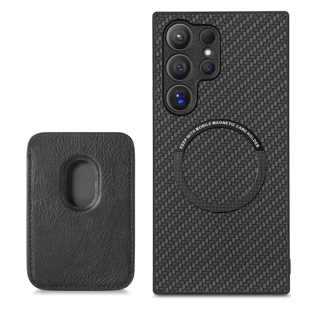 Buy Luxury Leather Galaxy Wallet Case with Magnetic Closure & Card Slot - Jaxson at Caseles-Samsung Galaxy A56 5G, Blue