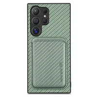 Buy Luxury Leather Galaxy Wallet Case with Magnetic Closure & Card Slot - Jaxson at Caseles-Samsung Galaxy A56 5G, Green