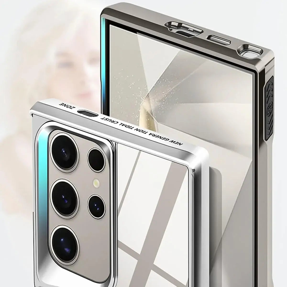 Buy Magnetic Clear Slim Galaxy Phone Case, Military-Grade Shockproof Plating Cover with Wireless Charging Support - BRIAR at Caseles-Samsung Galaxy S25 Ultra, Black