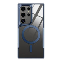 Buy Magnetic Clear Slim Galaxy Phone Case, Military-Grade Shockproof Plating Cover with Wireless Charging Support - BRIAR at Caseles-Samsung Galaxy S25 Ultra, Blue