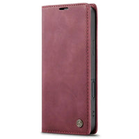 Buy Magnetic Flip Leather Card Wallet Case for iPhone, Kickstand & Drop Protection, BROOKS at Caseles-iPhone 17 Pro Max, BJM-Coffee