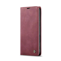 Buy Magnetic Flip Leather Card Wallet Case for iPhone, Kickstand & Drop Protection, BROOKS at Caseles-iPhone 17 Pro Max, BJM-Coffee
