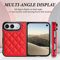 Buy Chic Quilted PU Leather Case with Layered Protection, PC Frame, 2mm Raised Camera Edge & 1.2mm Raised Screen Bezel for iPhone Duo - CALLA at Caseles-iPhone Duo, Black