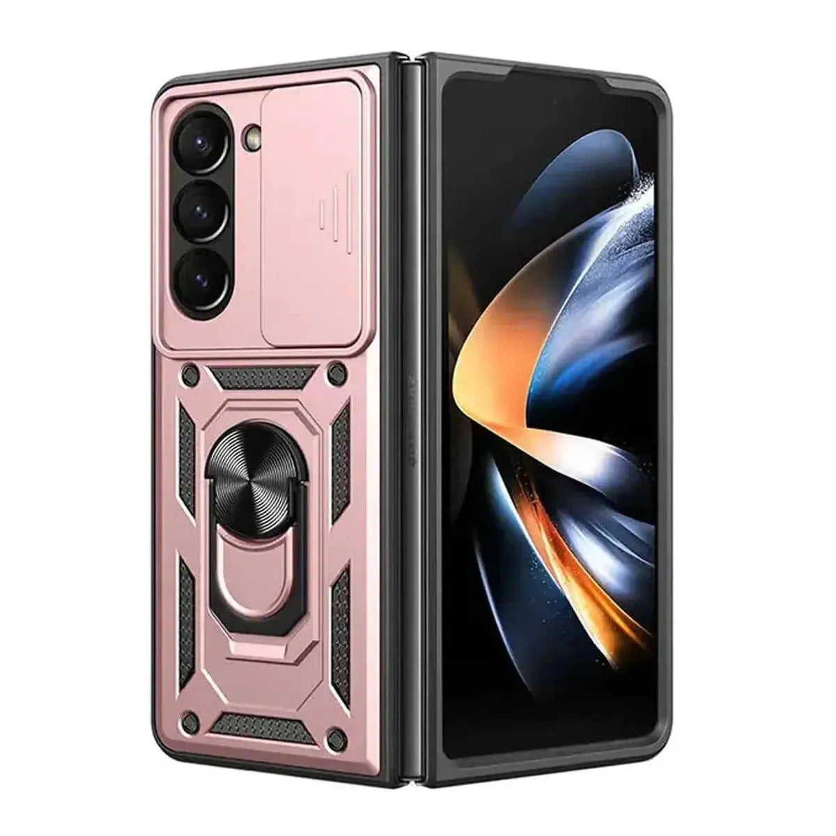 Buy Metal Waterproof Phone Case, with Built in Screen Protector, FullBody Protective Shockproof Heavy Duty Rugged Defender Cover,Carlos at Caseles-Samsung Galaxy A56 5G, Callum-RoseGold