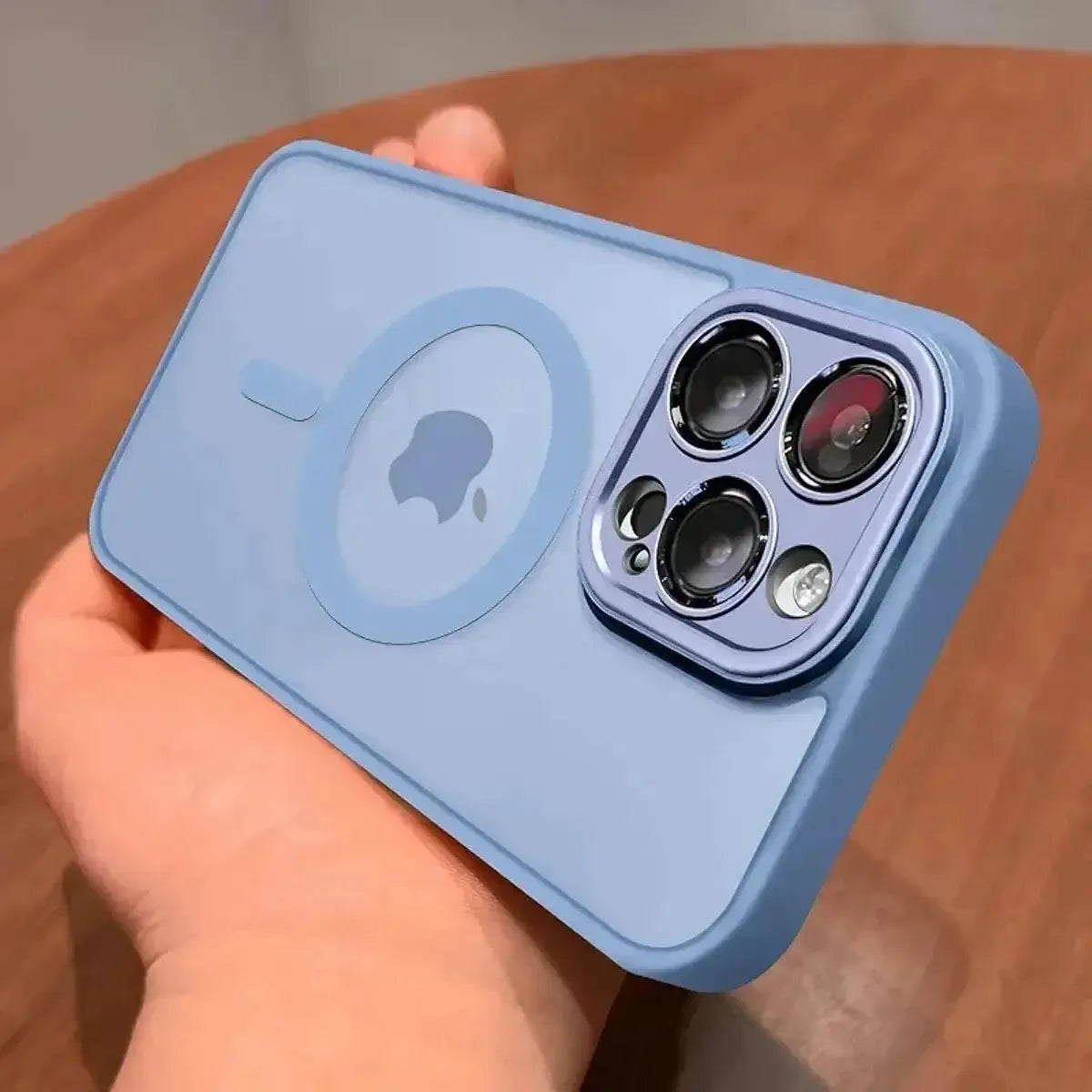 Buy MagSafe Matte Surface Ultra Protective iPhone Case - MagSafe Case - iPhone at Caseles-iPhone 17 Pro Max, Light Blue